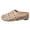 Beige, variant on Women's Slip-On Clogs Perforated Breathable Openwork Closed Toe Sandals for Dressy Casual Walking Shoes Leather Wedge Clogs