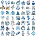 thumbnail image 2 of 50 pegatinas Winter Blue para álbum de recortes, ordenador portátil, guitarra, W, 2 of 2