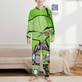 thumbnail image 2 of Invader Zim Kids Hooded Jumpsuit Union Suit Onesie One Piece Blanket for Boys Girls, 2 of 7