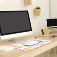 thumbnail image 4 of Colorful Star PU Leather Office Desk Pad - Waterproof Extended Mouse & Keyboard Pad for Desktop & Laptop - 31.5" x, 4 of 5