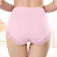 thumbnail image 4 of Women Fashion Plus Size Cotton Lace High Waist Sexy Comfortable Panties Women Seamless Underwear, 4 of 5