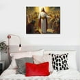 thumbnail image 4 of GOSMITH  Christ Jesus Canvas Wall Art Preaching for The Soldiers Holy Religious Christian Painting Canvas Prints Living Room Bedroom Bathroom Wall Decor Framed Ready to Hang,20x16 inches, 4 of 4