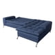 thumbnail image 4 of Sofá Cama M & E MUEBLES Carmen Modular Azul Denim de Lino Izquierda, 4 of 10
