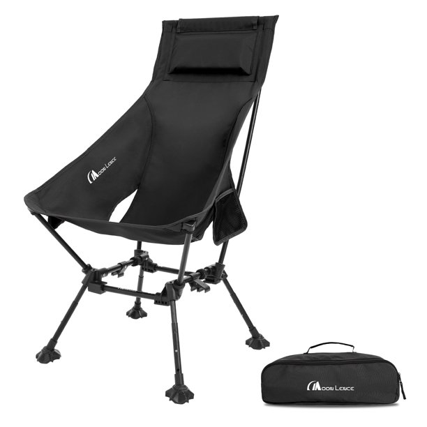 Silla de camping MOON LENCE plegable con respaldo alto ajustable
