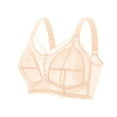 thumbnail image 5 of Ltctricy Women's Lace Mesh Bras No Underwire Supportive Lift Full Coverage Bralettes Plus Size Unpadded Bras, 5 of 6