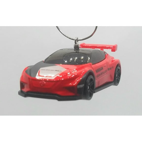 Christmas Ornament for Nissan Leaf Nismo RC_02 Red/Black Side Stripes