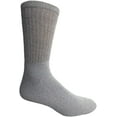 thumbnail image 3 of SOCKS'NBULK 12 Pair Mens King Size Crew Socks, Big and Tall Sports Athletic Socks, 13-16 (Gray), 3 of 5