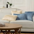 thumbnail image 2 of Pack of 2 Faux Fur Throw Pillow Covers Cushion Covers Luxury Soft Decorative Pillowcase Fuzzy Pillow Covers for Bed/Couch, Light Beige 26 x 26 Inches, 2 of 5