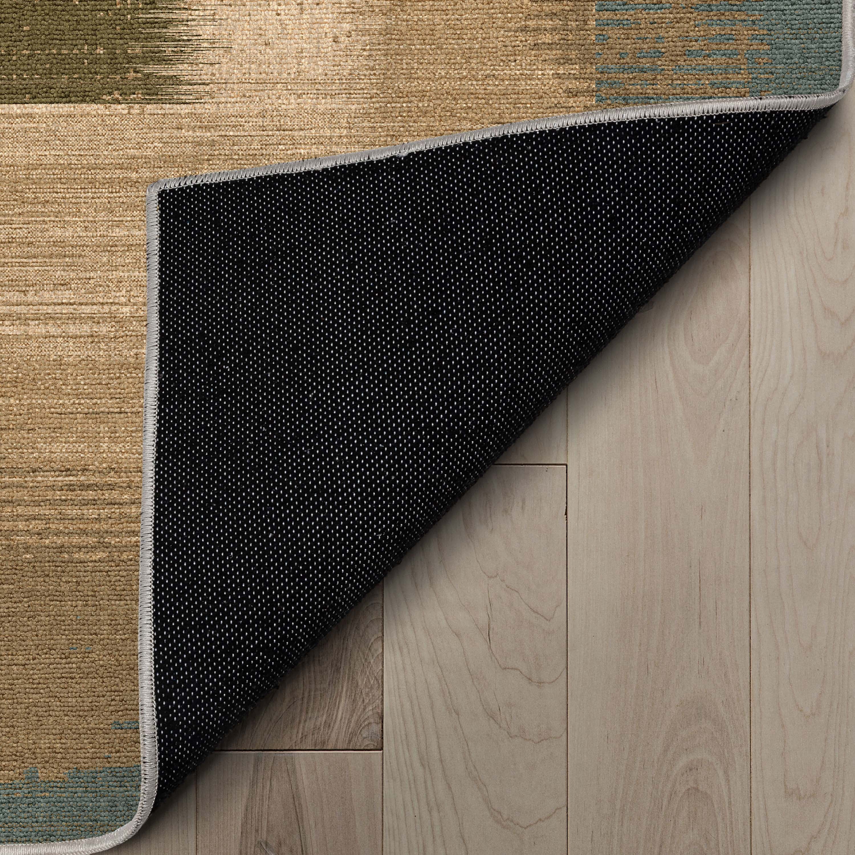 Well Woven Apollo Border Contemporary Blue 5'3" x 7'3" Area Rug for Living Room Dining Room Bedroom and Kitchen