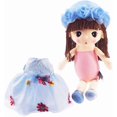 thumbnail image 5 of Kawaii Peluche Douce Fille Fleur Jouet Poupée Cadeau Filles, 18 Pouces (Bleu), 5 of 5
