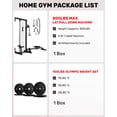thumbnail image 2 of Cable Crossover Machine, Lat Pull Down Machine for Home Gym, Wall Mounted Cable Machine with 16 Adjustable Positions,LAT Tower with Cable Row Attachment, 2 of 8