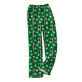 thumbnail image 6 of WTOBBY Women's Winter Plaid Pants Full Length Long Trousers with Christmas Print for Sports and Casual Wear in Cold Seasons,Dark Green L, 6 of 6