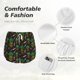 thumbnail image 4 of Balery Pineapples Pantalones cortos deportivos para mujer con forro y dos bolsillos, elásticos, para entrenamiento, gimnasio, yoga-X-Large, 4 of 7