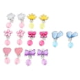thumbnail image 2 of 7 Pairs Children Clip-on Earrings Cartoon Ear Clips Non-piercing Ear Ornaments, 2 of 6