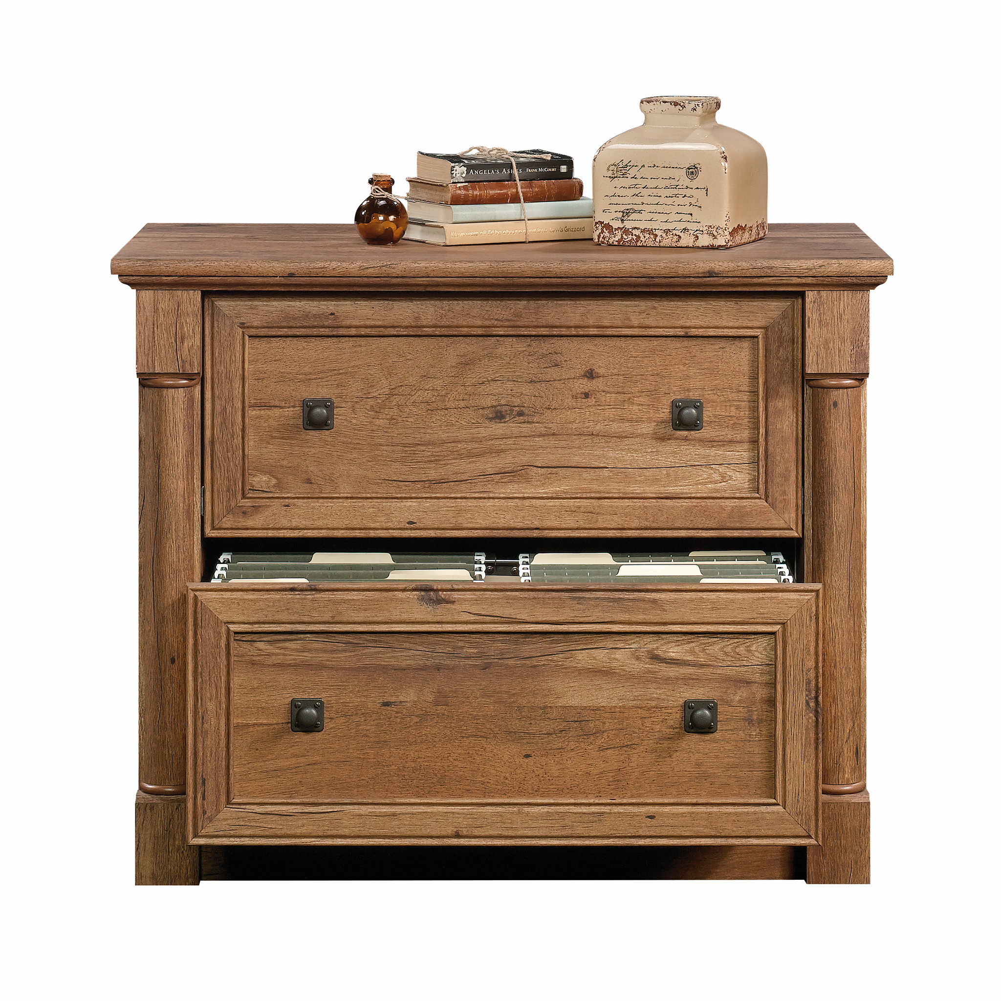 Sauder Palladia 2 Drawer Lateral File Vintage Oak Finish