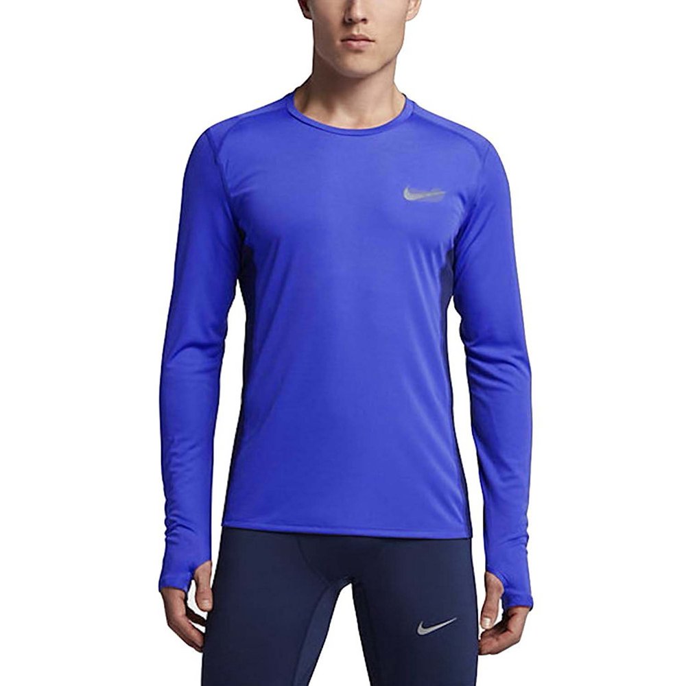 blue nike miler top