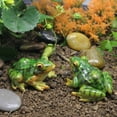thumbnail image 3 of Frog Sculpture Durable Portable Cute Terrarium Micro Landscape Frog Miniature, 3 of 5