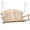 Unfinished, variant on Anraja 4 Foot 2 Seat Porch Swing Hanging Wood, Unfinished