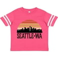 thumbnail image 3 of Inktastic Seattle Washington Skyline Sunset Boys or Girls Toddler T-Shirt, 3 of 5