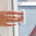 thumbnail image 2 of Jinsinto 4 Pcs Strong White Window Handle Self - Adhesive Double Glazing Window Handle ABS Window Handle Accessory, 2 of 5