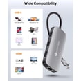 thumbnail image 5 of NOVOO 7-in-1 Type-C Hub, USB-C Dock with HDMI 4K@60, Ethernet, and 100W PD Multi-Port Adapter, Compatible with Dell/HP/Lenovo/Apple Laptops, 5 of 8