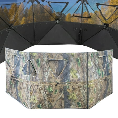 Hunting Blind 3-Panel Ground Blind with Carrying Bag Portable Hunting Ground Blinds for Deer Waterfowl Turkey Hunting