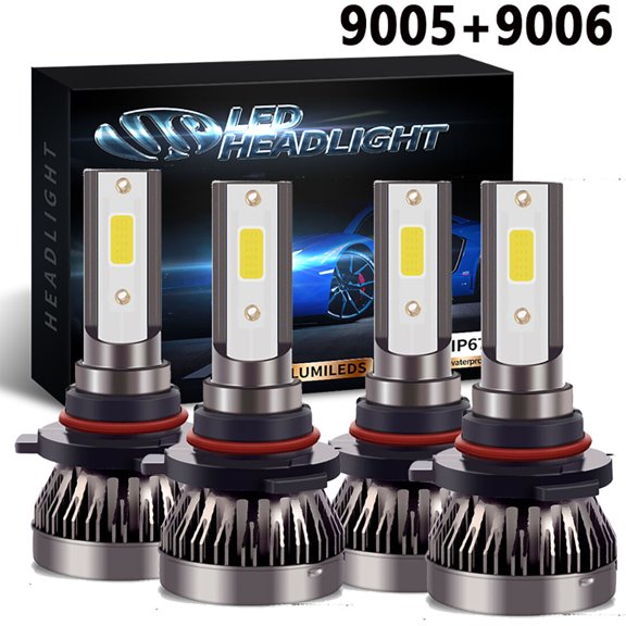 6000K Front LED Headlight Bulbs For Buick Regal 1988-2004 High Low Beam Set of 4