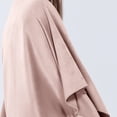 thumbnail image 6 of QQAMB Women's Shwal Fall Winter Trendy Faux Suede Fringed Shawl Wrap Hollow Stole Cape Scarf with Long Tassels, 6 of 7