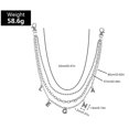thumbnail image 2 of Letter Waist Chain Fashion Hip Pop Punk Multilayer Pants Chain Trousers Chain, 2 of 10