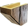 thumbnail image 6 of Ekena Millwork 8"H x 8"D x 48"W Pecky Cypress Faux Wood Fireplace Mantel Kit with Ashford Corbels, Premium Aged, 6 of 12