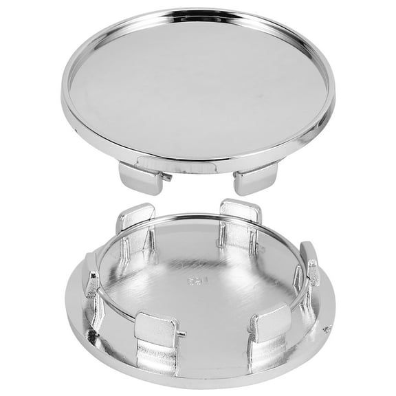 OUNONA 2 Pcs Car Wheel Center Hub Cap Hub Center Cap 7X7X1.5CM Silver