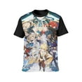 thumbnail image 3 of Genshin Impact Shirts Men's Short Sleeve Printed T-Shirt Graphic Comfortable Tee Tops Summer Blouse 2XL, 3 of 5