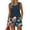 Navy, variant on UDAUDU 2 Piece Sets for Women Summer Hawaiian Floral Print Sleeveless Tank Top & Shorts Beach Travel Casual Clothing Turquoise M