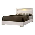 thumbnail image 2 of FOA Quaker Modern 3-Piece White Wood Bedroom Set - Queen + 2 Nightstands, 2 of 8