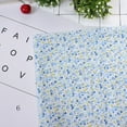 thumbnail image 3 of 7 Pieces Cotton Fabric Floral Pieces Assorted Cotton Print Multi-colored Sewing*Quilting Mixed Style Cloth Plain Weave Patchwork Home Supplies Set Blue, 3 of 9