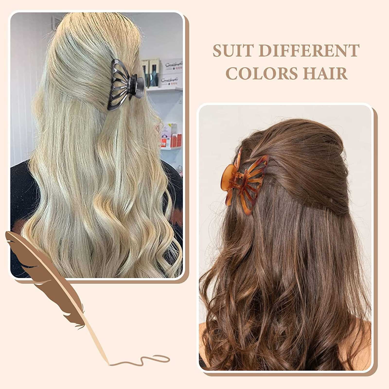 No Crease Hair Clip Long Rose Sectioning Clips Girls with Beads in Hair Star Hair for Hair Cute Hair Products Bow Barrette Hair Jewelry for Braids And Hair Curly Hair Things