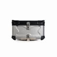 thumbnail image 2 of Ladcaser 100L-X Motorbike Rear Case Motorcycle Luggage Waterproof Tail Box Scooter Trunk Storage Top Case, Silver, 2 of 7