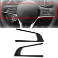 thumbnail image 5 of Broco Alfa Romeo Giulia, 2pcs botón del volante decorativo ajuste de la cubierta de fibra de carbono compatible con Alfa Romeo Giulia 2017 2018 2019, 5 of 5