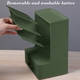 thumbnail image 3 of Organizador de escritorio de lápiz inclinado | Caja de almacenamiento de papelería multirrejilla con cajón | Rejilla de plástico lavable extraíble | Soporte para material de oficina de gran, 3 of 5