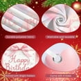 thumbnail image 4 of Pink Style Banner Heart-shaped Birthday Display Bowknot Decor Floral Pattern Romantic Backdrop for Birthday Party Girls' Party Photo Shoot, 4 of 9