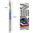 thumbnail image 1 of Punching Step Drill 1pc Single Flute Solid Tungsten Carbide Alloy End Mill, DLC Coating Milling Cutter For Aluminium, 1 of 8