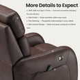 thumbnail image 4 of COLAMY Ascend Dual Motor Power Lift Recliner Chair with Massage and Heat for Elderly People, USB Charging Ports, Dark Brown, 4 of 13