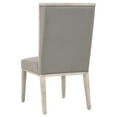 thumbnail image 3 of Benjara BM217408 Wingback Armless Chair with Wooden Legs&#44; Gray & Brown - Set of 2, 3 of 5