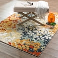 thumbnail image 2 of Mohawk Home New Wave Radiance Multi Printed Area Rug, 5'x7', Blue & Orange, 2 of 9