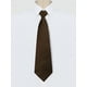 thumbnail image 2 of Pre-atado Color sólido Formal Casual Novio Corbatas con cremallera Corbata ajustable con cremallera para hombres marrón One Size, 2 of 6