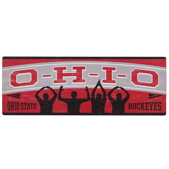 Ohio State University Wood Wall Decor - Large Ohio State Buckeyes Wall Art for Man Cave or Dorm Room