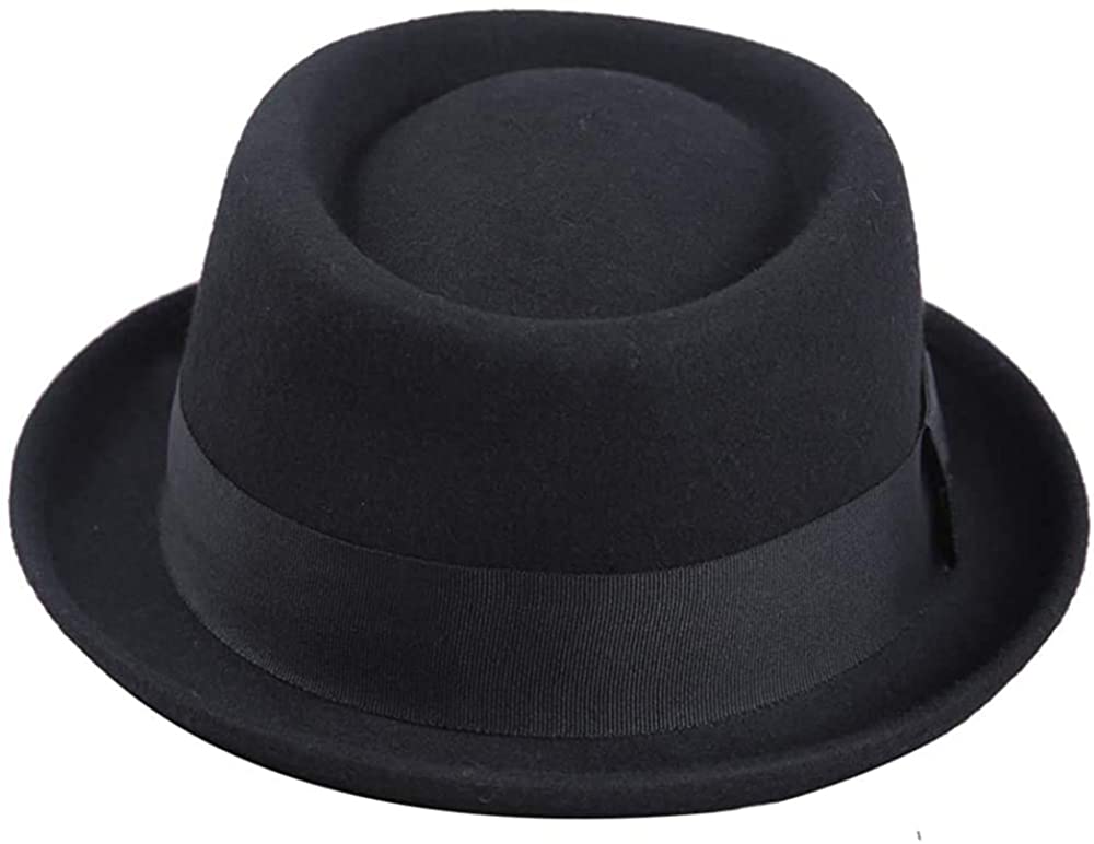 Wool Felt Pork Pie Hats Wide Brim 