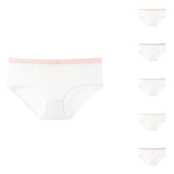 Bxsruta Women's High-Waisted Briefs Soft Cotton Underwear Everyday Comfort 1-Pack