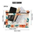 thumbnail image 3 of ALAZA 2 Pack Pencil Pouch Peony Flower Pencil Case for 3 Ring Binder Clear Window Pencil Bag Organizers, 3 of 6