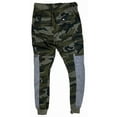 thumbnail image 2 of Ecko Unltd Men's Sweatpants Combat Camo Coloblock Cargo Pockets Fleece Jogger (Small, Combat Camo), 2 of 4